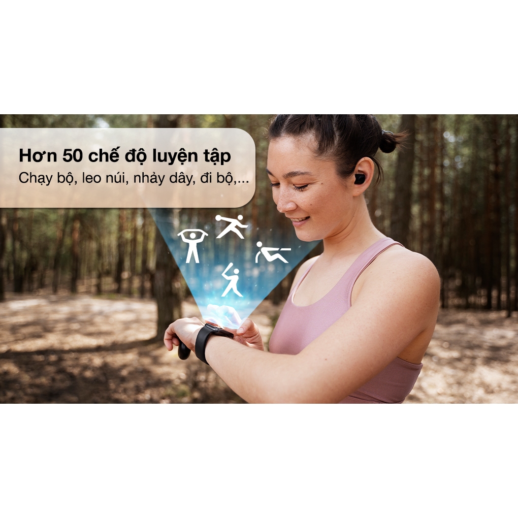 Vòng đeo tay thông minh Xiaomi Mi Band 8 Active – Bản Quốc Tế