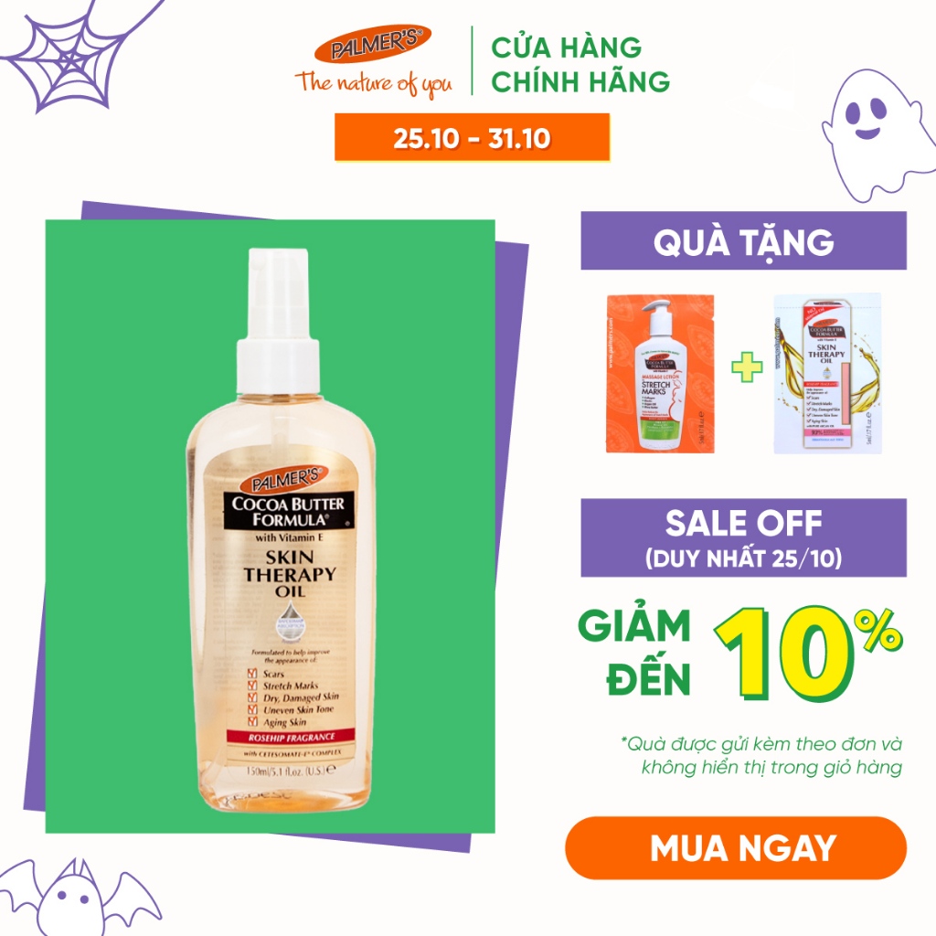 Dầu dưỡng da giúp cải thiện rạn da, mờ sẹo và đều màu da Palmer's 150ml