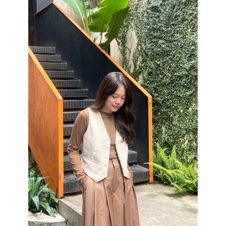 Elastic Wool Top - Áo Len Dệt Kim Cổ Tròn