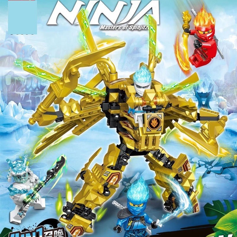 Bộ xếp hình siêu anh hùng, ninja, đồ chơi lắp ghép siêu nhân, xếp hình ninja cho bé