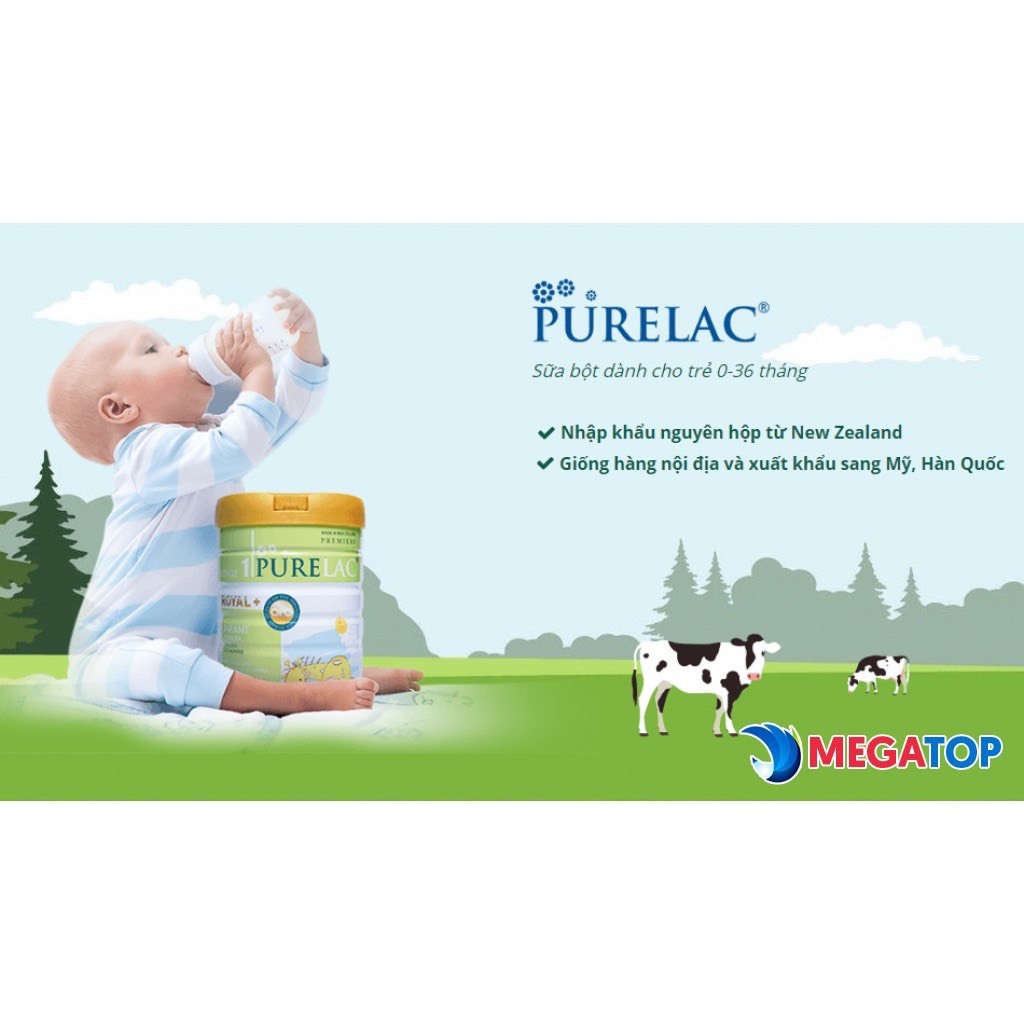 Sữa Bột Purelac số 1 ,2 ,3 - 800gr - Phát triển toàn diện  cho bé từ sơ sinh