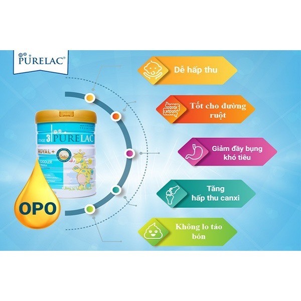 Sữa Bột Purelac số 1 ,2 ,3 - 800gr - Phát triển toàn diện  cho bé từ sơ sinh