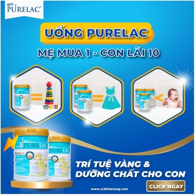 Sữa Bột Purelac số 1 ,2 ,3 - 800gr - Phát triển toàn diện  cho bé từ sơ sinh