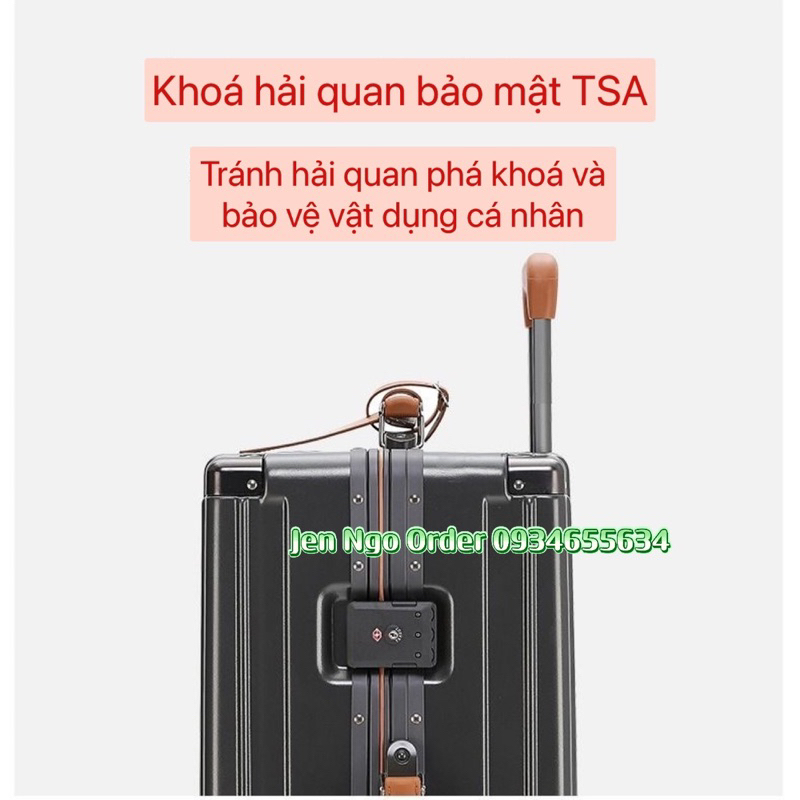 Chính hãng - Vali Airway cao cấp bo nhôm tiêu chuẩn Nhật Bản mẫu mới nhất