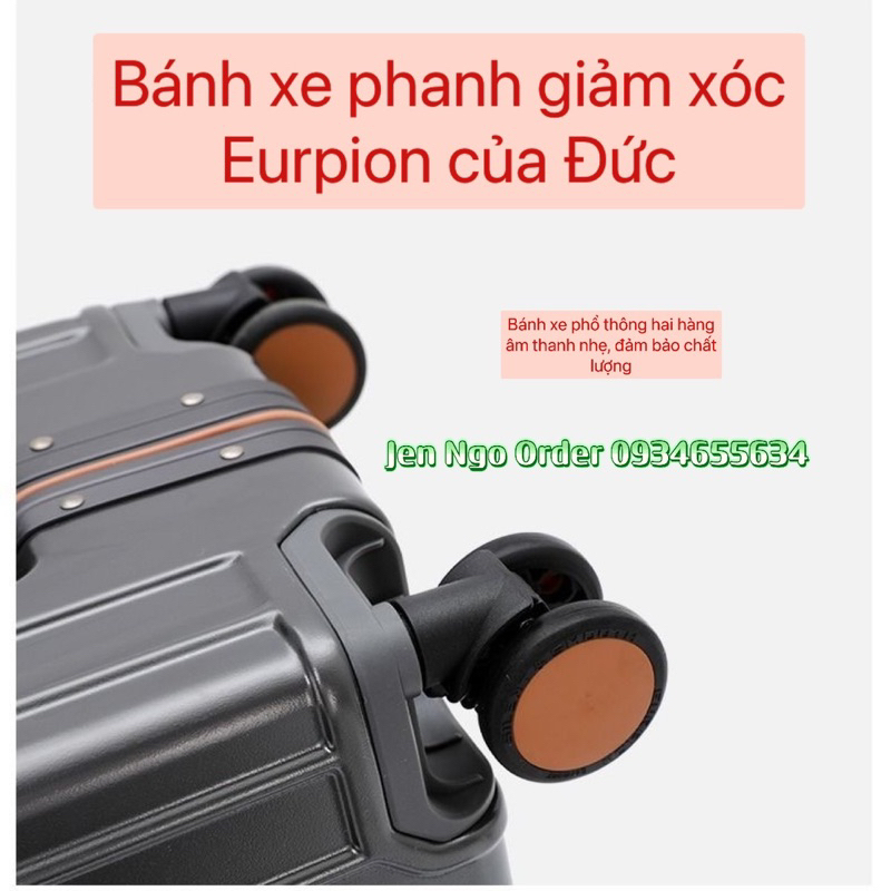 Chính hãng - Vali Airway cao cấp bo nhôm tiêu chuẩn Nhật Bản mẫu mới nhất