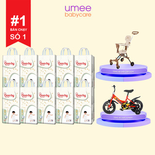 Combo 10 Bịch Tã/Bỉm Quần Dán Gooby Chống Tràn Hiệu Quả Đủ Size M/L/XL/XXL Cho Bé Từ 6kg - 24kg