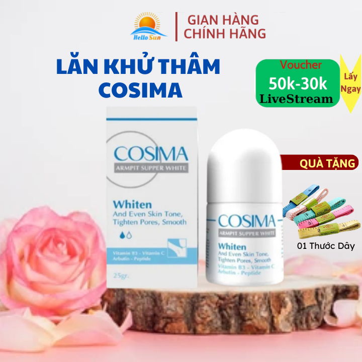 Lăn Mờ Thâm Trắng Da Cosima Giảm Thâm Nách Thâm Bẹn Thâm Cổ Mờ Thâm Do Côn Trùng Đốt Dưỡng Ẩm Phục Hồi Da Shop Hello Sun