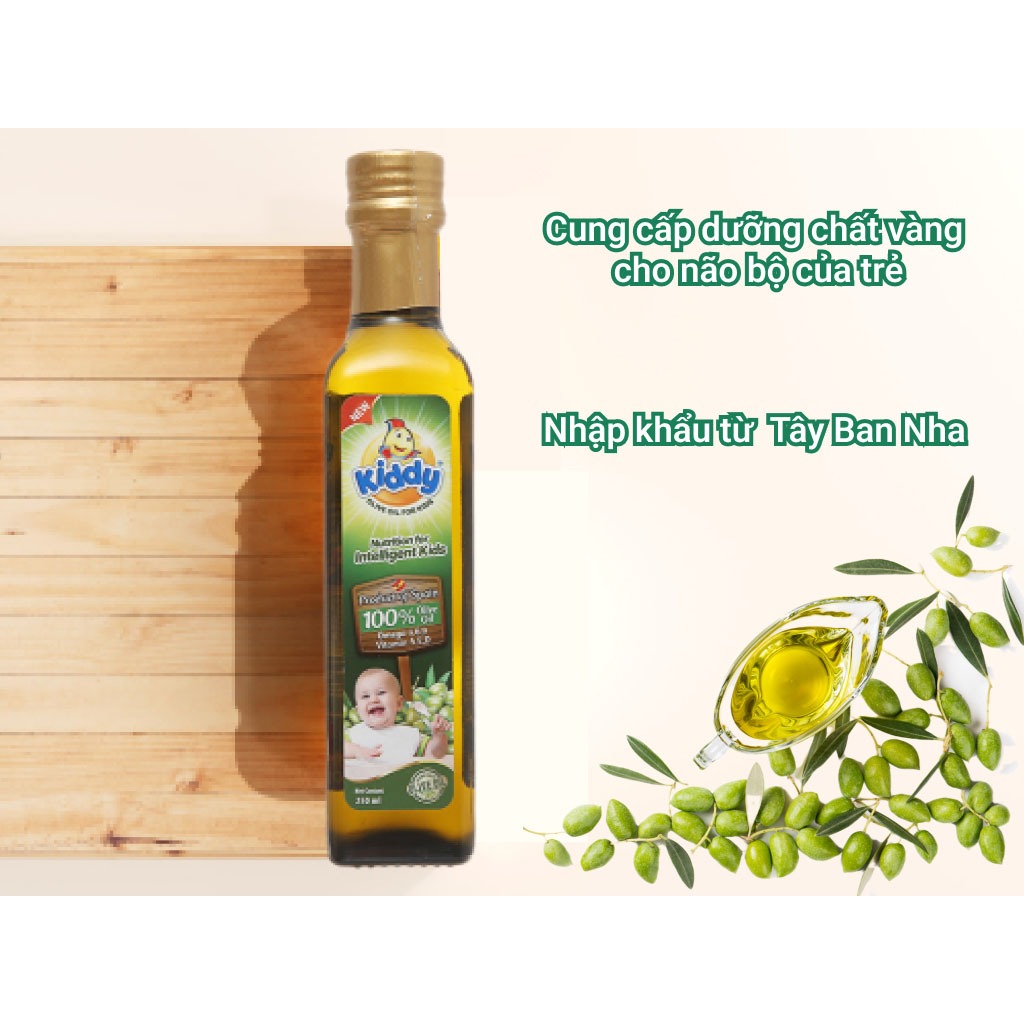 Dầu olive cho bé Kiddy chai 250ml