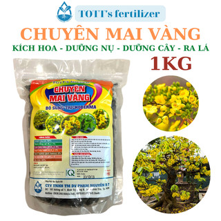 Phân Bón Mai TOTT's Fertilizer,  gói 1kg,bổ sung tricoderma chuyên dùng cho cây mai