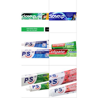 Các loại kem đánh răng Closeup - Ps - Colgate trà xanh