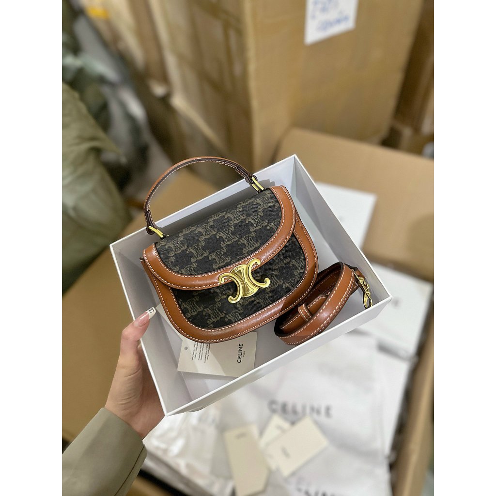 Túi cầm tay ce cực xinh sz 17cm kèm dây đeo chéo