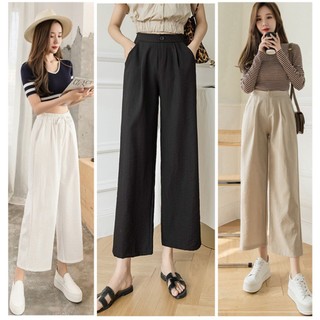 ❤️GIÁ SẬP SÀN❤️ QUẦN ỐNG RỘNG LƯNG THUN TĂM  DÀY MỊN MÁT,Quần ống rộng culottes xuông dài