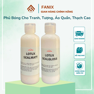 Phủ bóng thạch cao, đất sét tự khô, chống thấm tranh, áo son môi - Watix sealer gốc nước