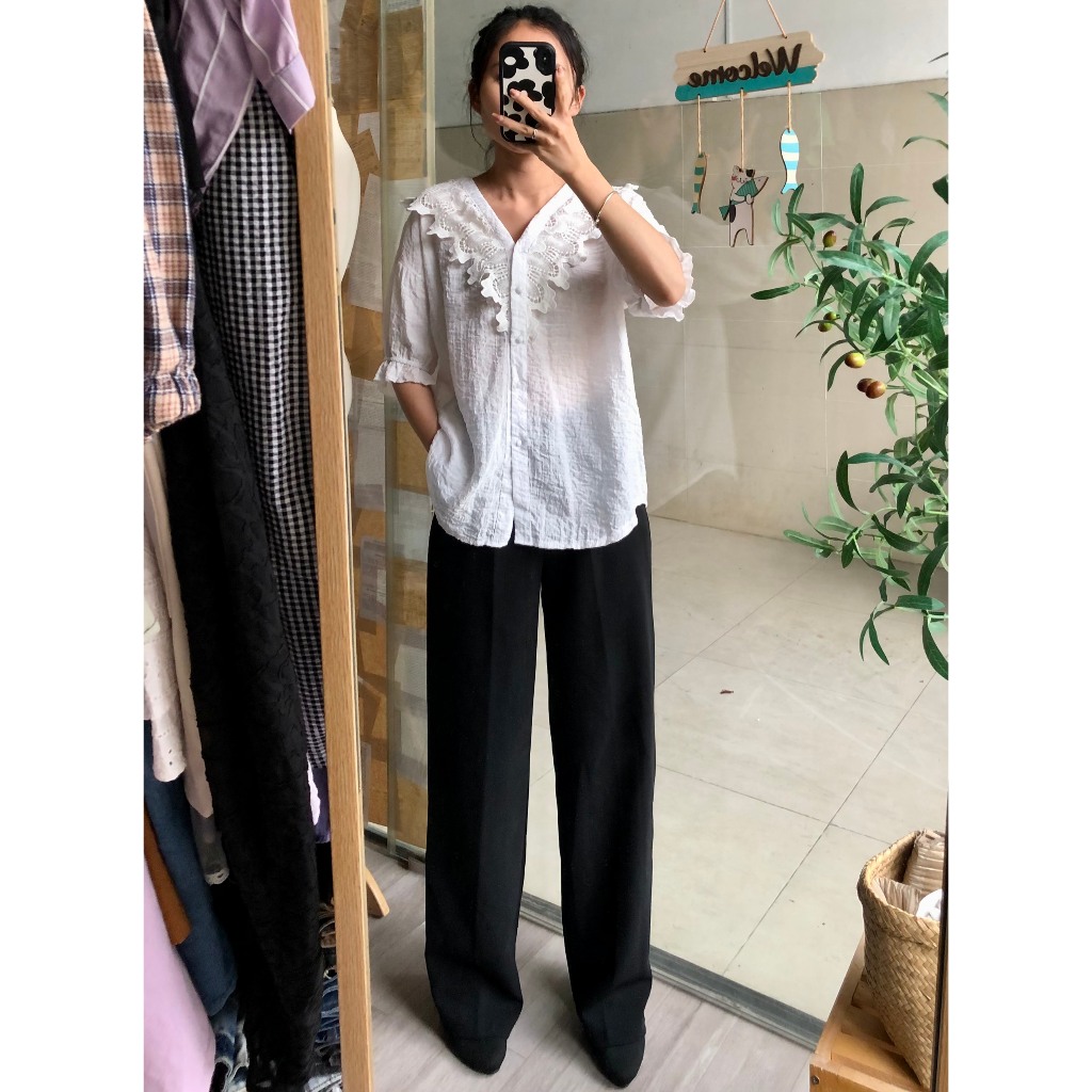 SET ÁO SƠ MI TRẮNG KIỂU KÈM QUẦN TÂY