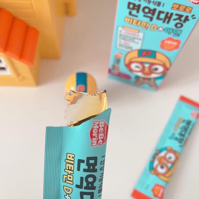 Thạch Pororo bổ sung vitamin D và kẽm, đầy đủ dinh dưỡng cho bé