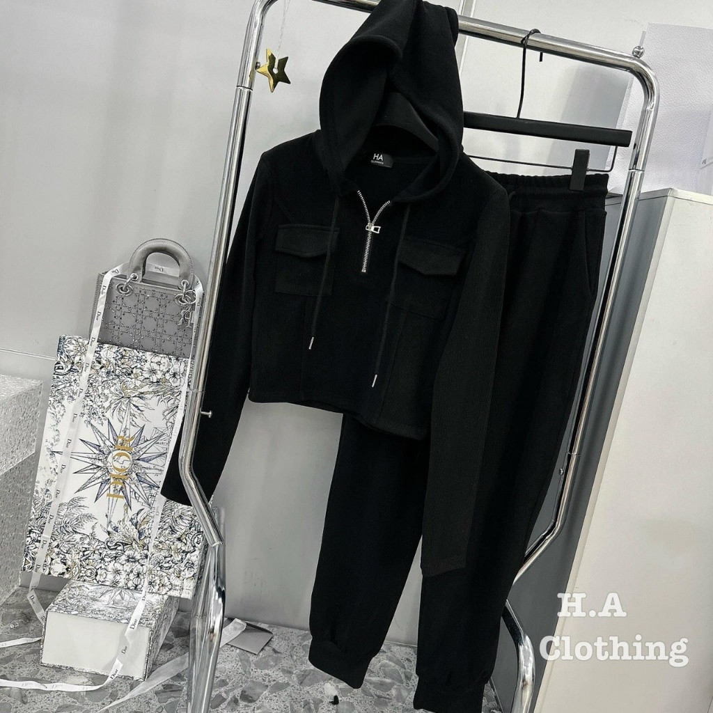 Set bộ thể thao nữ gân tăm