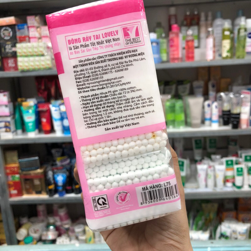 Tăm bông ráy tai Lovely 450 que