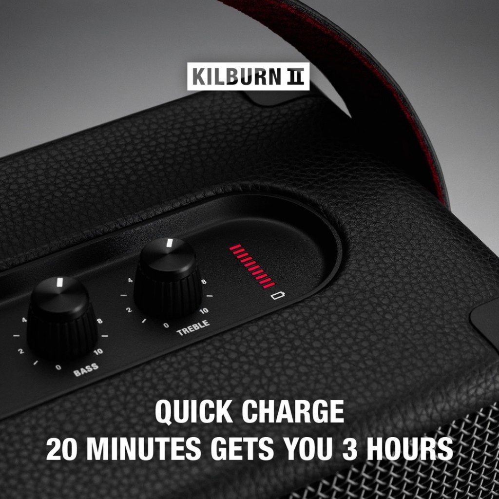 MARSHALL KILBURN II BLACK & BRASS - loa bluetooth, loa di động