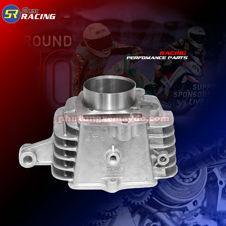 Bộ Lòng Nhôm Wave Dream Trái  110 trái 54 56 62  Đóng số 49cm3 ,  Đóng số  108Cm3 Full Trái Bạc Ắc Ron  piston bạc