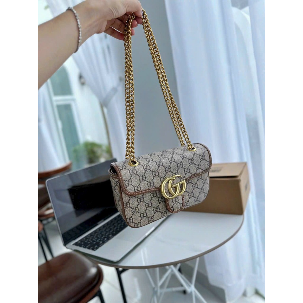 Túi Xách Nữ Kèm Dây Xích Siêu Sang Chảnh Đi Chơi Đi Tiệc Rất Phù Hợp