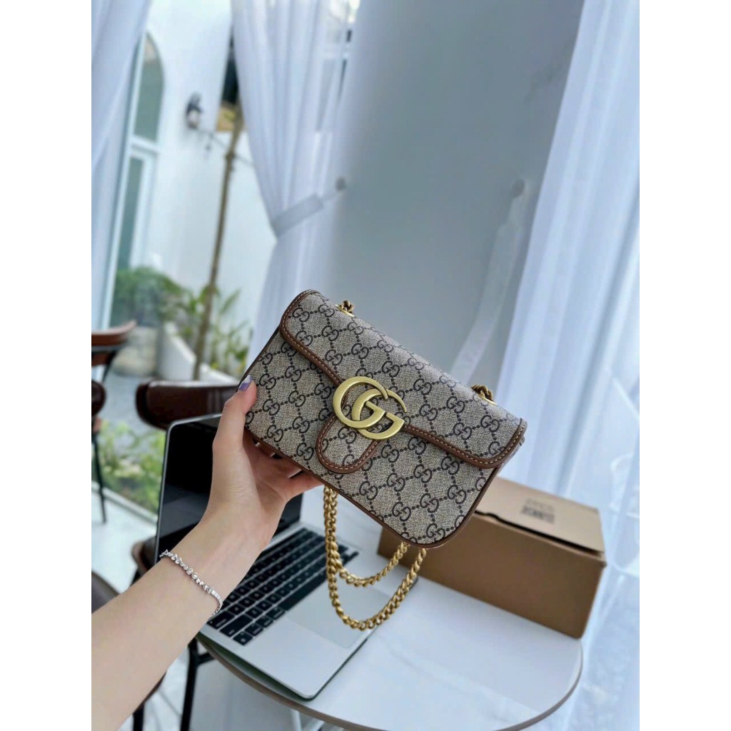 Túi Xách Nữ Kèm Dây Xích Siêu Sang Chảnh Đi Chơi Đi Tiệc Rất Phù Hợp