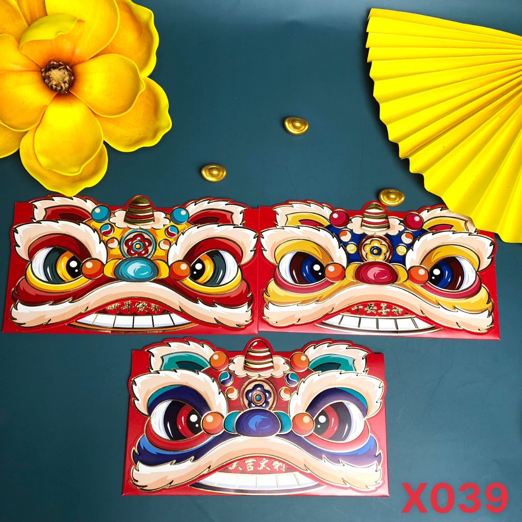 Bao Lì Xì Chibi Chipi 3D - SET 3 Lì Xì Hoạt Hình Tết GIÁP THÌN 2024 LOẠI LỚN 9X17cm Con Rồng Dễ Thương HOT TREND GIÁ SỈ