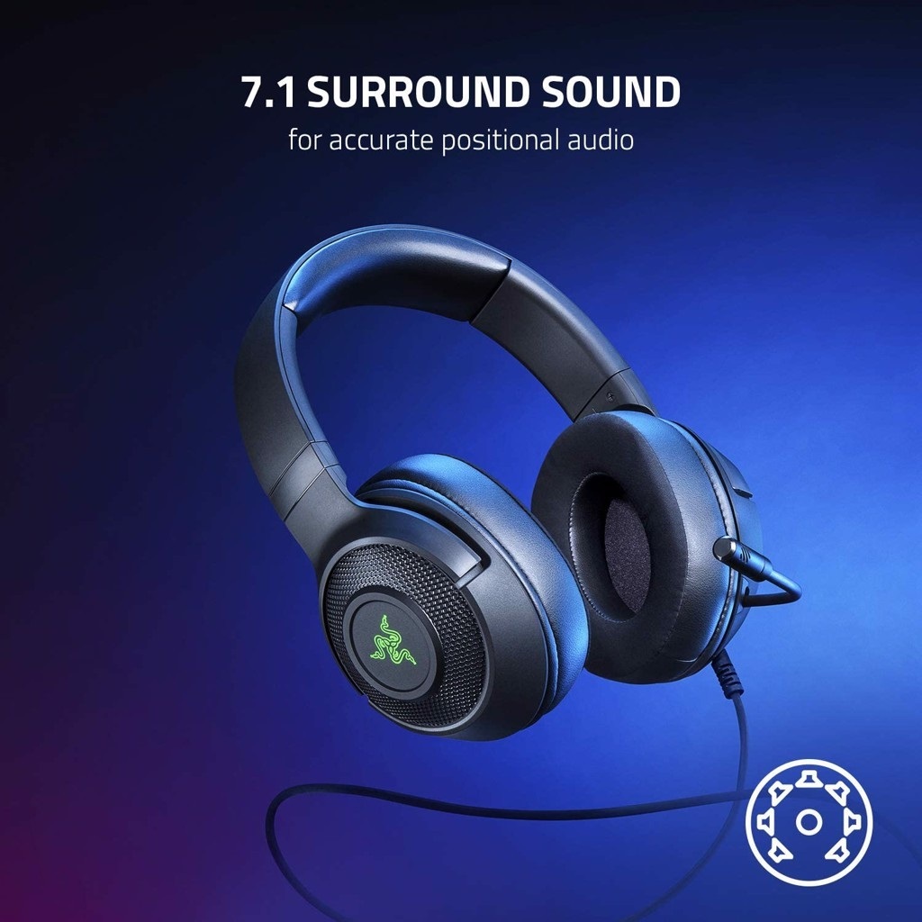 Tai nghe Gaming có dây Razer Kraken V3 X - Hàng Chính Hãng