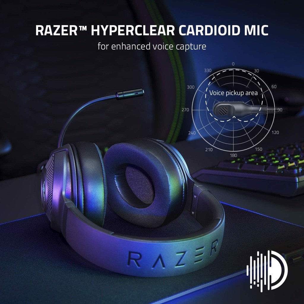 Tai nghe Gaming có dây Razer Kraken V3 X - Hàng Chính Hãng