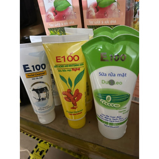 Sữa rửa mặt e 100 nghệ / dưa leo/ sữa bò