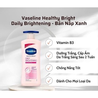 Sữa dưỡng thể Vaseline Healthy White725ml