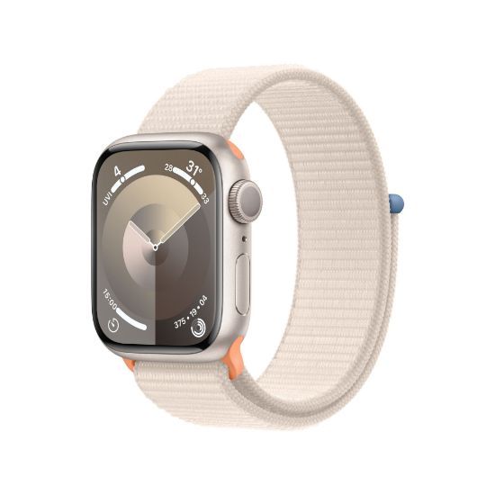 Đồng hồ Apple Watch Series 9 45mm (GPS) Viền nhôm - Dây quấn thể thao