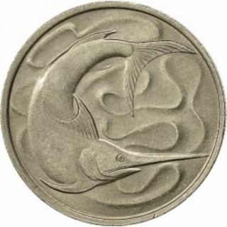 Đồng xu 20 cents cá lưỡi kiếm