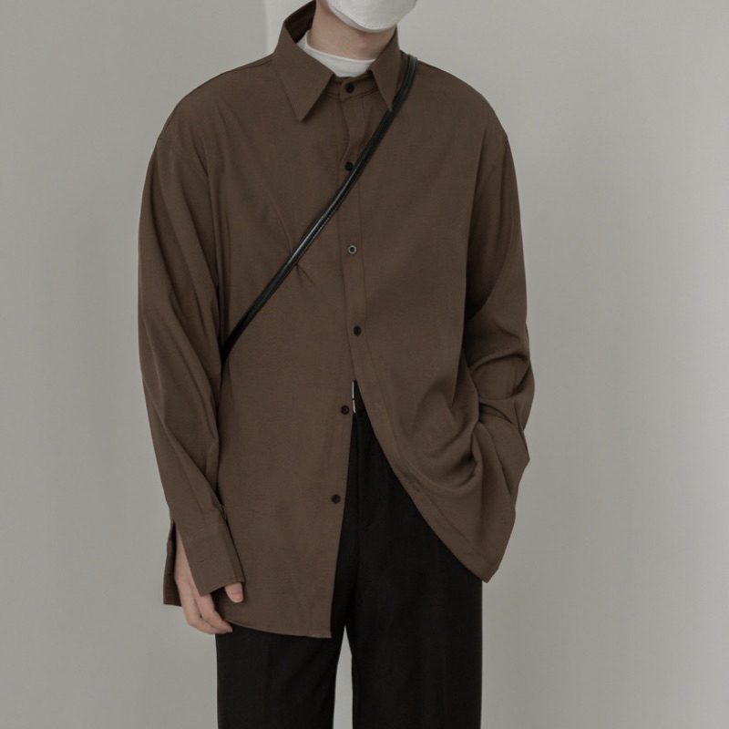 HERMES| Áo Sơ Mi Nâu Vintage