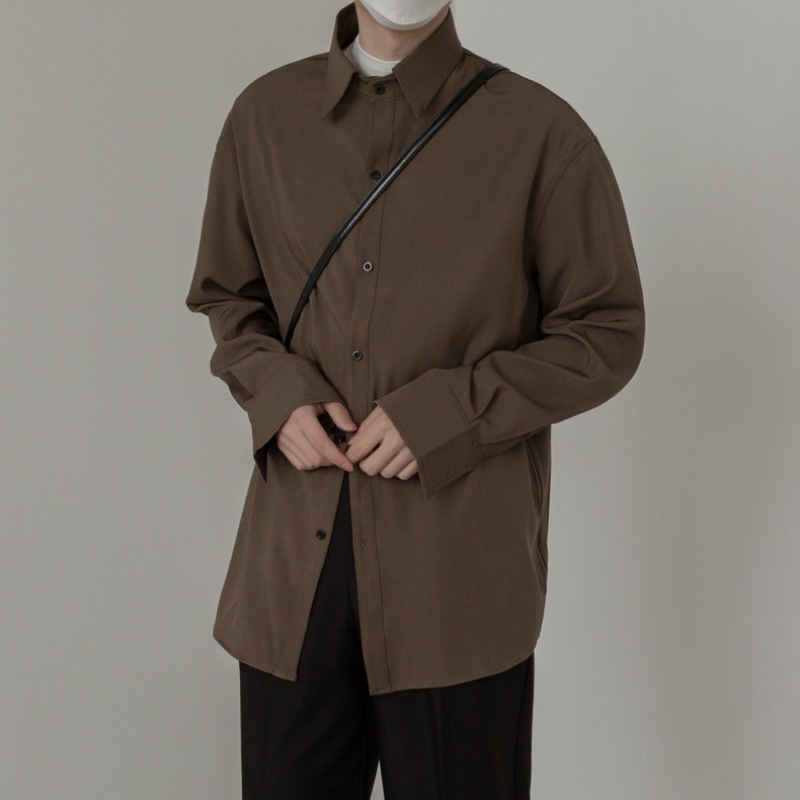 HERMES| Áo Sơ Mi Nâu Vintage
