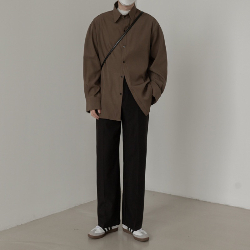 HERMES| Áo Sơ Mi Nâu Vintage