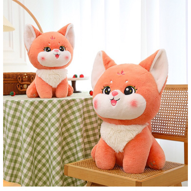 Gấu bông tiểu hồ ly lông tuyết -kích thước 40 cm và 55cm  và 75cm gấu bông cáo hàng nhập khẩu đẹp hợp mọi lứa tuổi