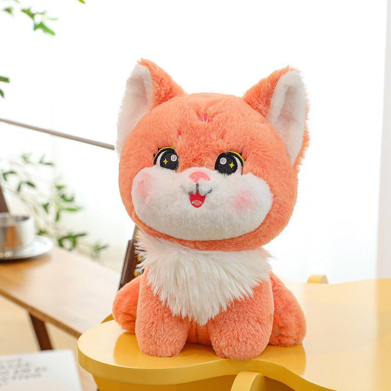 Gấu bông tiểu hồ ly lông tuyết -kích thước 40 cm và 55cm  và 75cm gấu bông cáo hàng nhập khẩu đẹp hợp mọi lứa tuổi