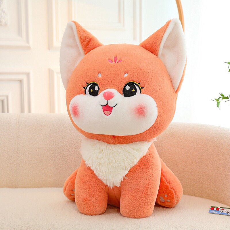 Gấu bông tiểu hồ ly lông tuyết -kích thước 40 cm và 55cm  và 75cm gấu bông cáo hàng nhập khẩu đẹp hợp mọi lứa tuổi