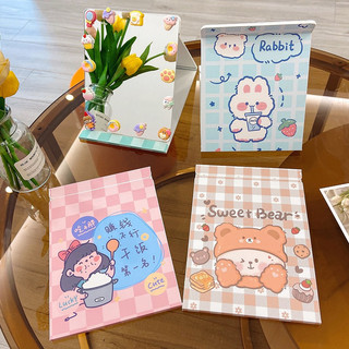 Gương Giấy Để Bàn Gấp Gọn Mini Hình Cute Dễ Thương Cho Nữ Gương Trang Điểm Make Up Gương Xếp Gọn