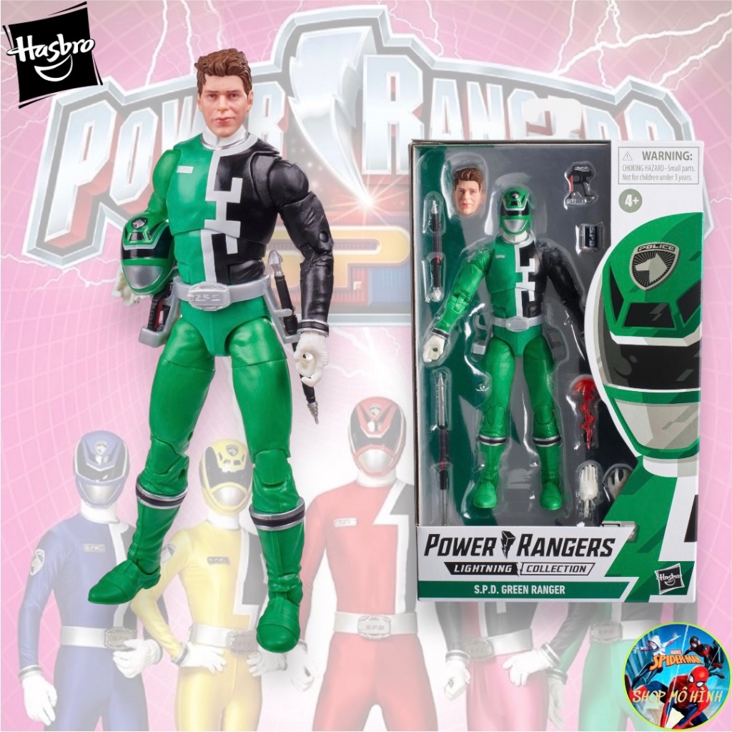 Mô Hình Power Ranger Lightning Collection SPD Green Ranger Hasbro Siêu Nhân Xanh Lực Lượng Đặc Nhiệm SPD
