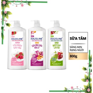 Sữa tắm dưỡng thể Hazeline sáng da đều màu 800g