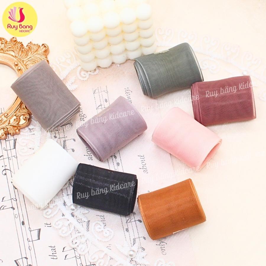 Ruy băng voan mướt HQ dùng làm nơ kẹp tóc, nơ trang trí...