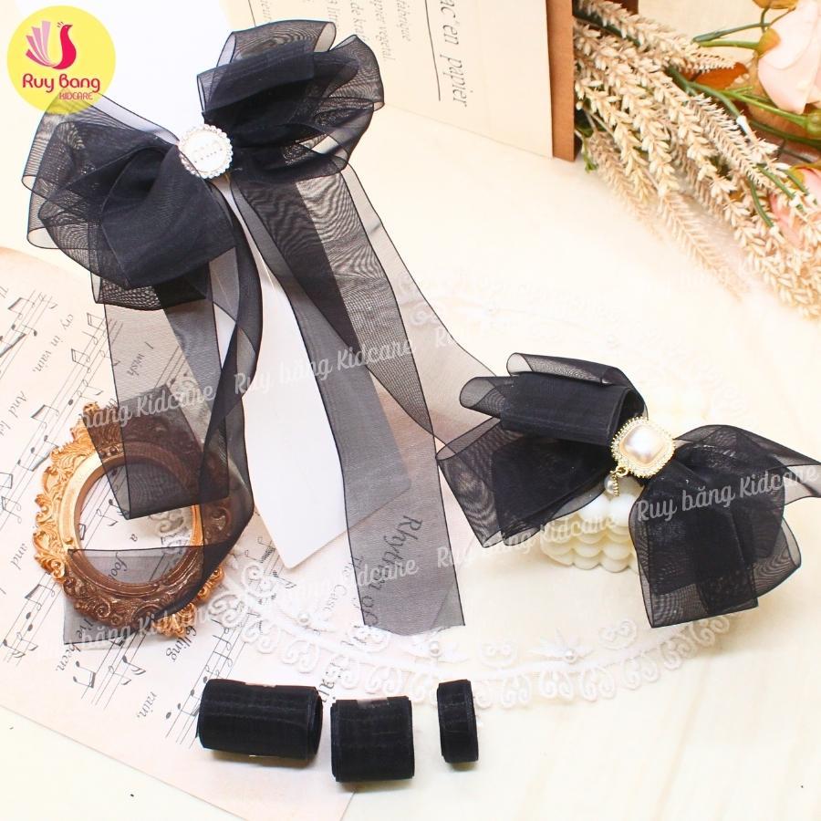 Ruy băng voan mướt HQ dùng làm nơ kẹp tóc, nơ trang trí...