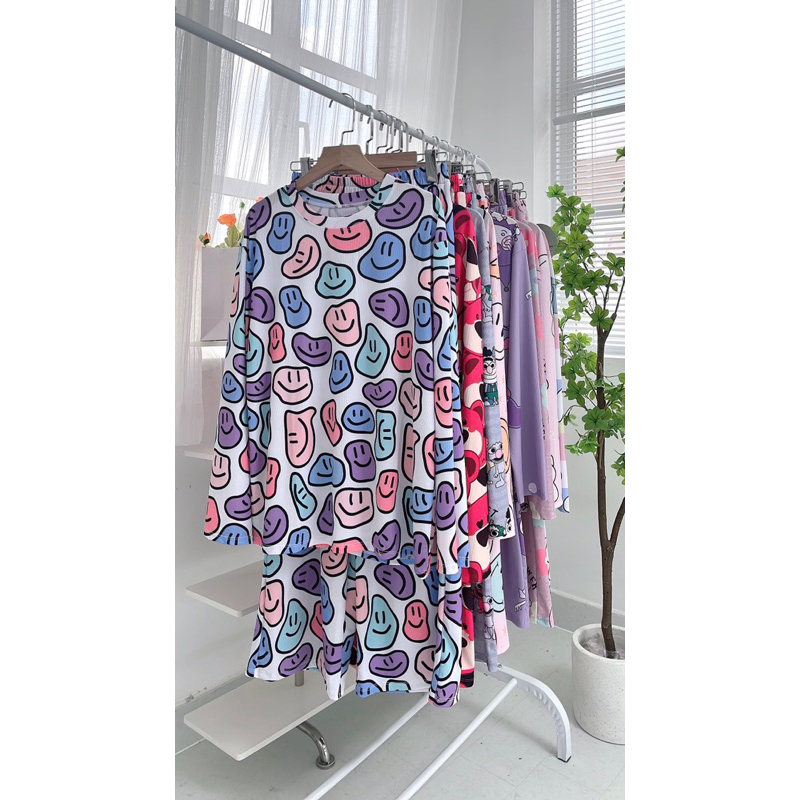 Bộ ngủ thun tăm mát lạnh bigsize 185