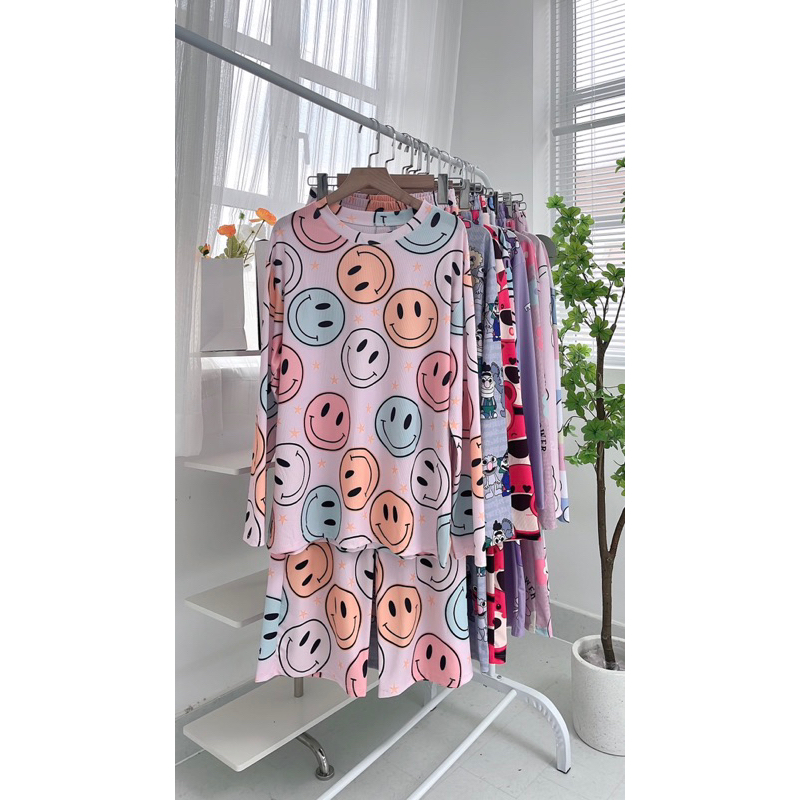 Bộ ngủ thun tăm mát lạnh bigsize 185