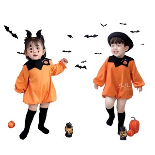   BuBu xả hàng  Set yếm bí - Cho Bé Halloween BuBu  Chỉ còn jumsuit hết yếm  