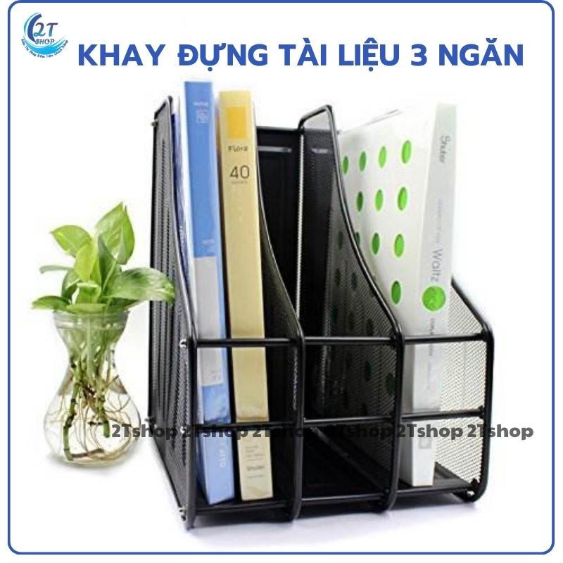 Khay đựng tài liệu 3 ngăn kệ để bàn giá đựng hồ sơ vừa giấy A4 để văn phòng làm việc 