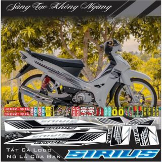 tem sirius trắng đen 2014 đơn giản đẹp
