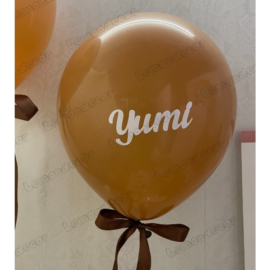 Sét 2 bóng Full Month + Tên bé  _by LemonDecor