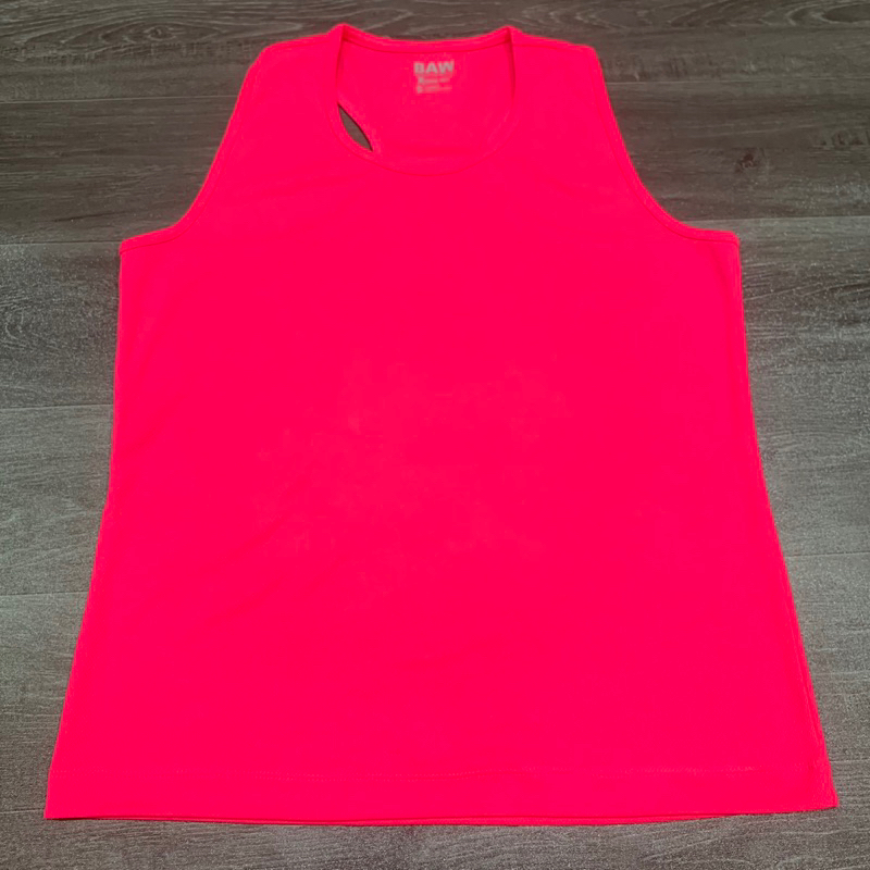 Áo Thun Ba Lỗ Thể Thao Nữ BAW VNXK Màu Hồng Neon - Size S
